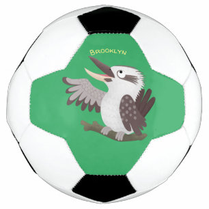 Ballon De Foot Caricature de kookaburra drôle et drôle