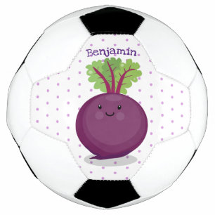 Ballon De Foot Caricature de la cuisine à la racine de betterave