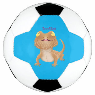Ballon De Foot Caricature de lézard de dragon à barbe