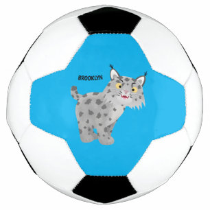 Ballon De Foot Caricature de lynx de lynx de lynx