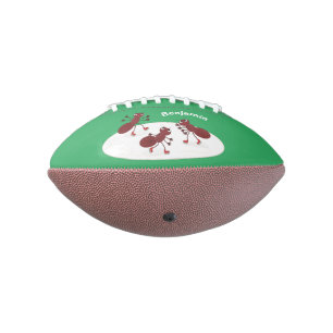 Ballon De Foot Caricature de patinage sur glace de Happy red four