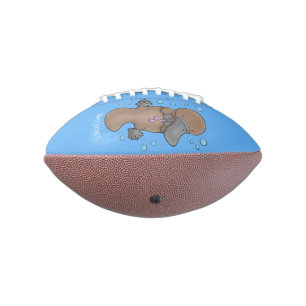 Ballon De Foot Caricature de platypus bébé très heureuse