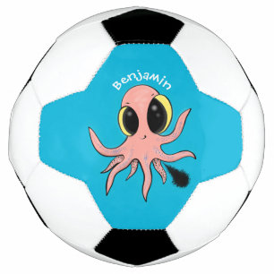 Ballon De Foot Caricature de poulpe de bébé mignonne et cheeky
