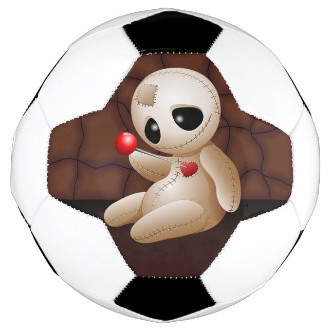 Ballon De Foot Caricature de poupée vaudou en amour (Devant)