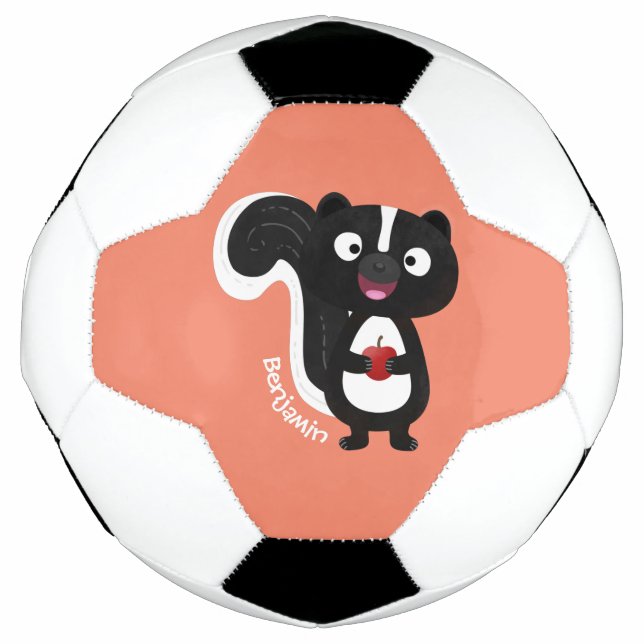 Ballon De Foot Caricature de skunk jote happy (Devant)