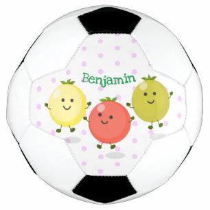 Ballon De Foot Caricature de tomates cerises mûres