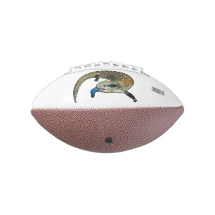 Ballon De Foot Caricature en bleu