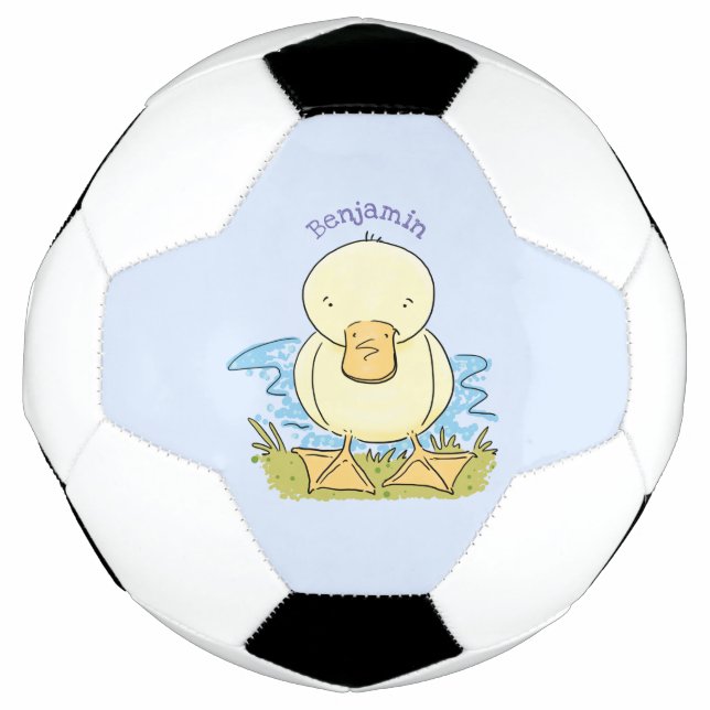 Ballon De Foot Caricature jaune mignon pour canard bébé (Devant)