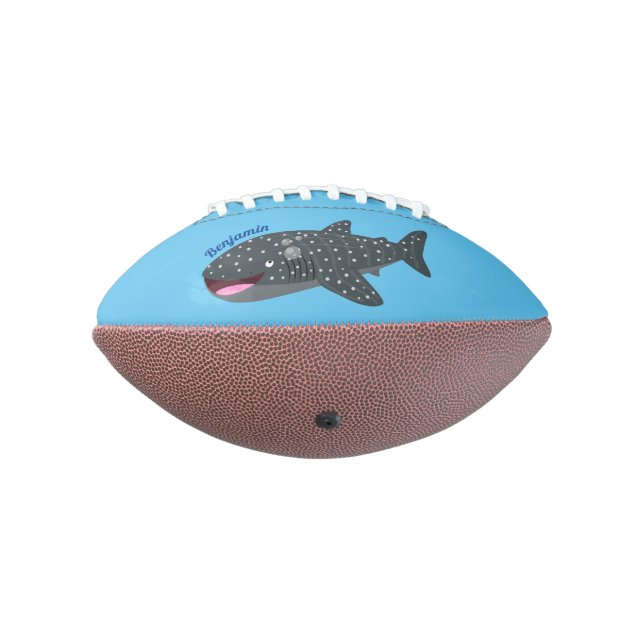 Ballon De Foot Caricature joli requin baleine joyeux (Tourné à 270°)