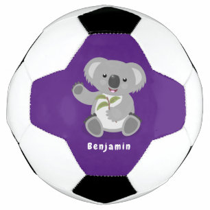 Ballon De Foot Caricature joyeux koala agitant
