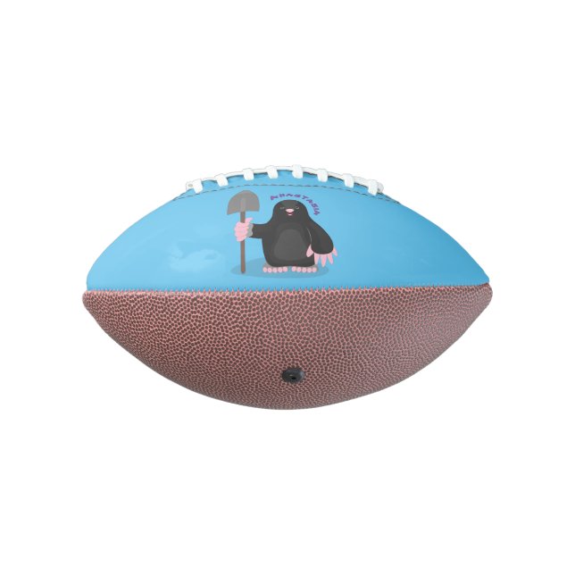 Ballon De Foot Caricature mole joyeux (Tourné à 270°)