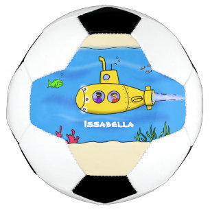 Ballon De Foot Caricature sous-marine joyeuse