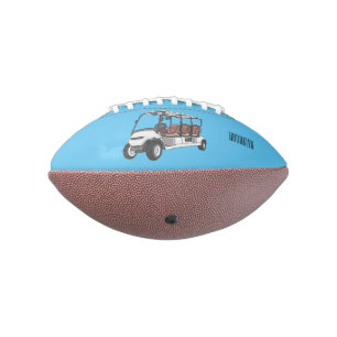Ballon De Foot Carte de golf / dessin animé en voiturette de golf