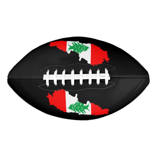 Ballon De Foot Carte du Liban avec aimant en pierre de drapeau (Devant)