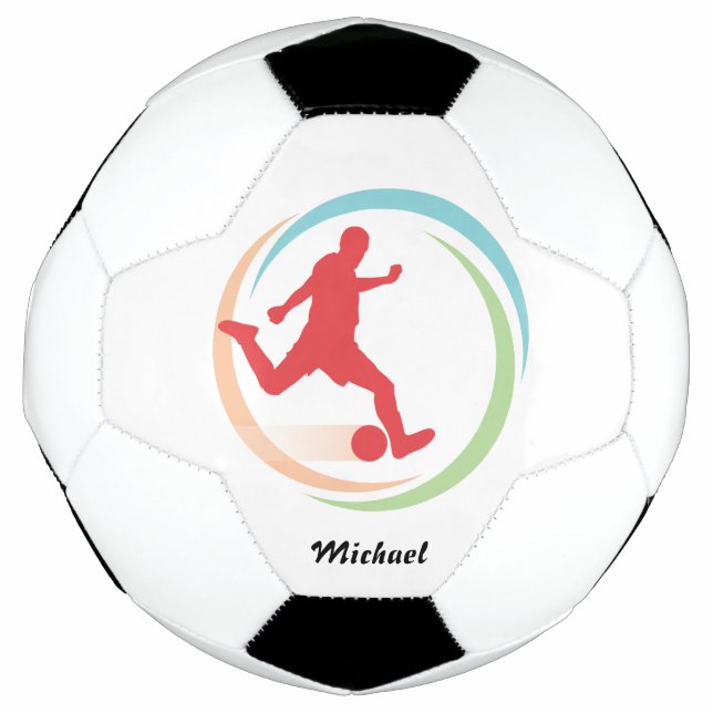Ballon De Foot Cercle coloré Personnalisé (Devant)