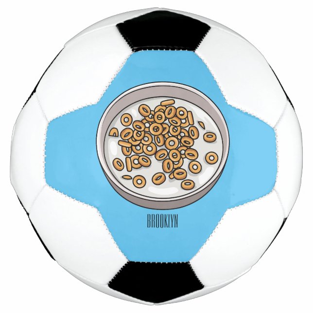 Ballon De Foot Cereal cartoon illustration  (Devant)