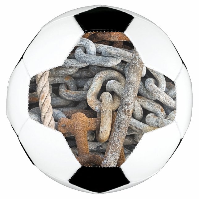 BALLON DE FOOT CHAÎNES DE PÊCHE EN MER (Devant)