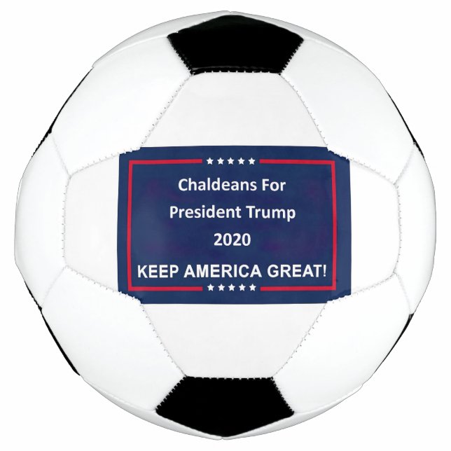 Ballon De Foot Chaldéens pour le président Trump 2020 (Devant)