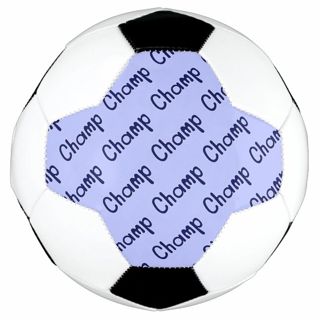 Ballon De Foot Champ Motif - Bleu (Devant)