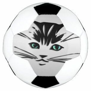 Ballon De Foot Chat à oeil vert