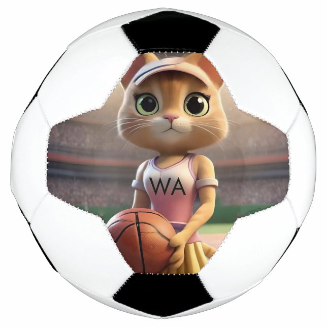 Ballon De Foot Chat de Netball Féminin, (Devant)