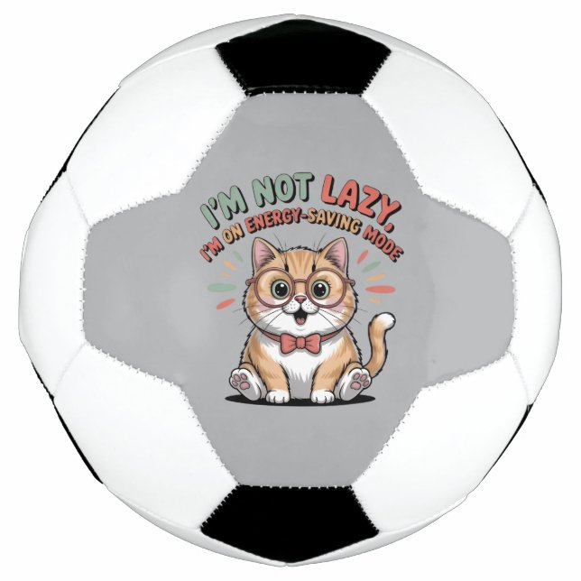 Ballon De Foot Chat en mode d'économie d'énergie (Devant)