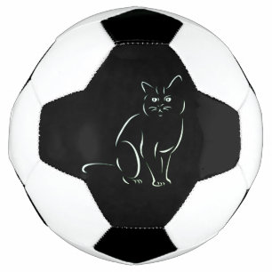 Ballon De Foot Chat Kitty Blanc