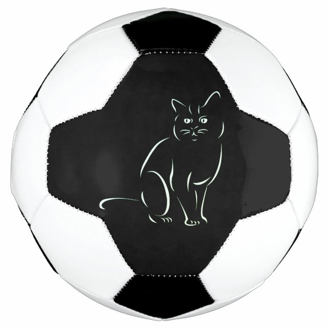 Ballon De Foot Chat Kitty Blanc (Devant)