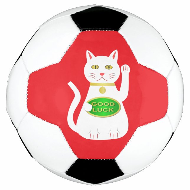 Ballon De Foot Chat Oriental Lucky (Devant)