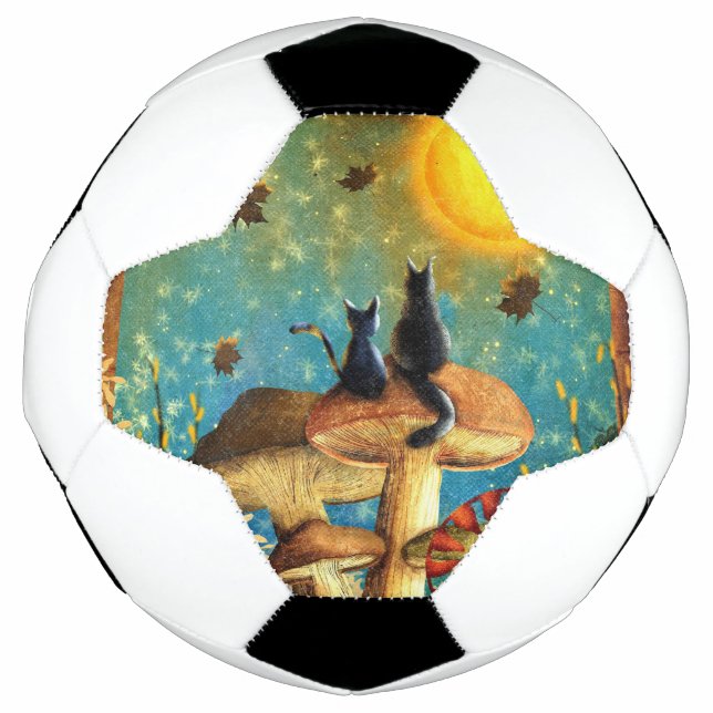Ballon De Foot Chats de champignons (Devant)