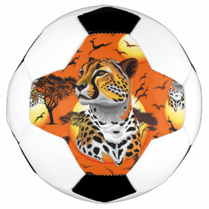 Ballon De Foot Cheetah African Feline Wild Animal