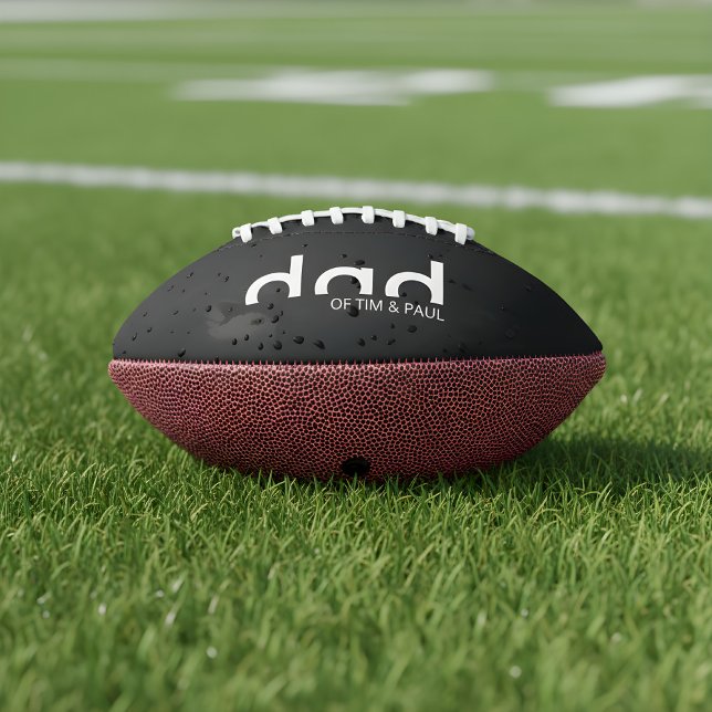 Ballon De Foot Chemise papa simple moderne avec Enfants Noms (football for dads)