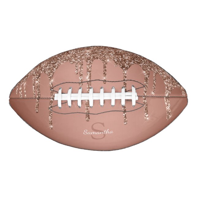 Ballon De Foot Chic Rose Gold Parties scintillant Drives Sparkle  (Devant)