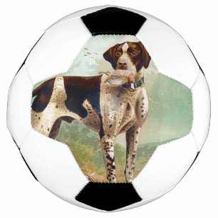 Ballon De Foot Chien de chasse avec oiseau dans la bouche