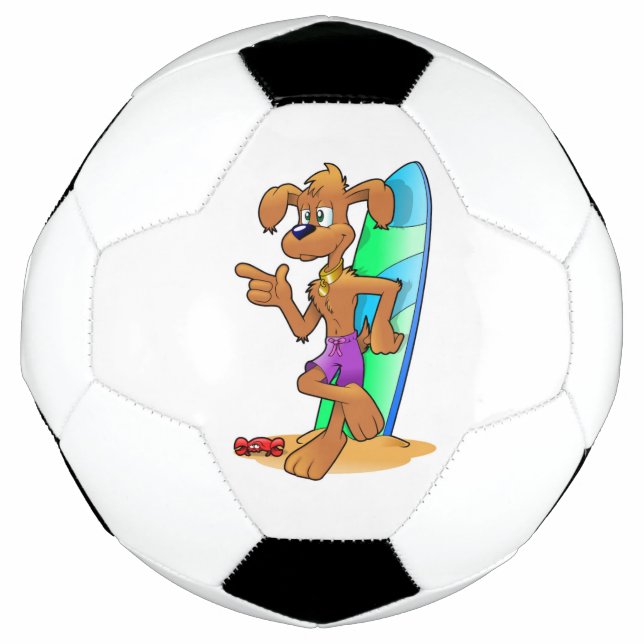 BALLON DE FOOT CHIEN DE SURFER (Devant)