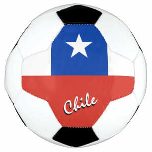 Ballon De Foot Chili Football & Drapeau Chilien / Sports