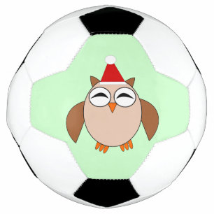 Ballon De Foot Chouette de Noël mignonne balle de football