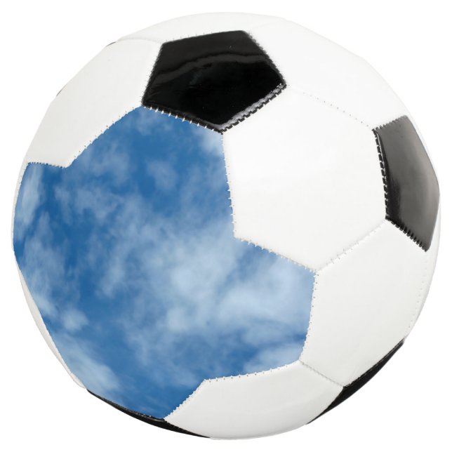 Ballon De Foot Ciel bleu avec nuages Photo sur Bal de Football (3/4)