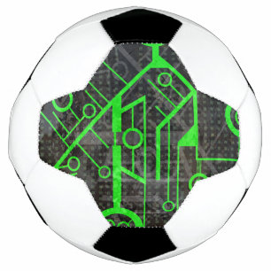 Ballon De Foot Circuit vert