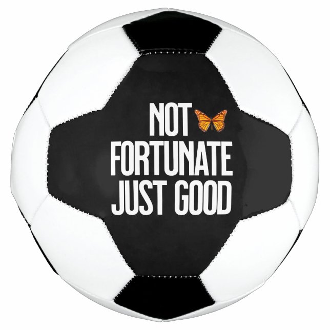 Ballon De Foot Citation Papillon Monarch 'Pas De Chance, Simpleme (Devant)