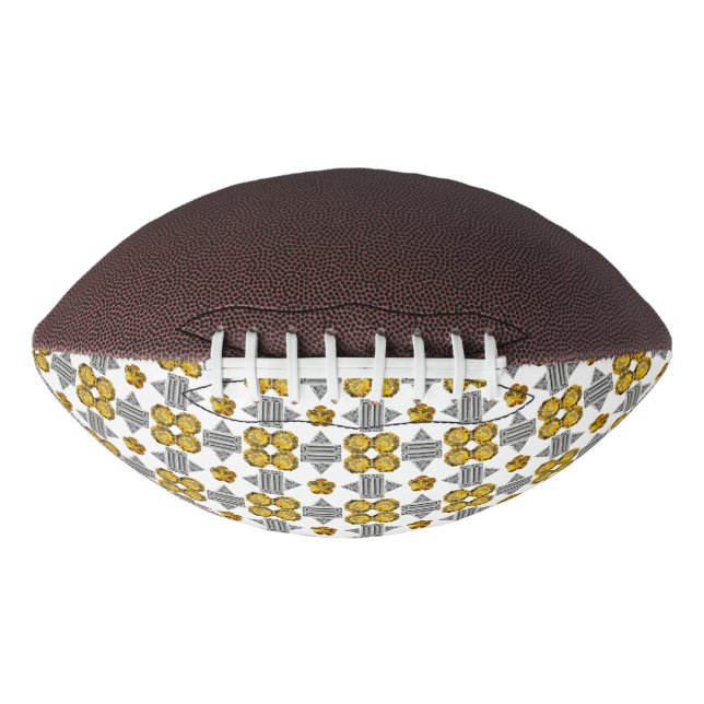 Ballon De Foot Citrine Diamant Gemstone Art, Jaune (Devant)
