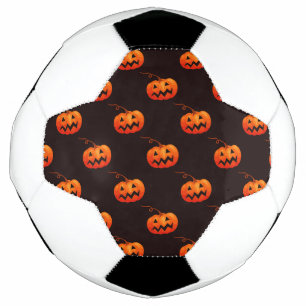 Ballon De Foot Citrouille D'Halloween, Citrouille Orange Trou Ou 