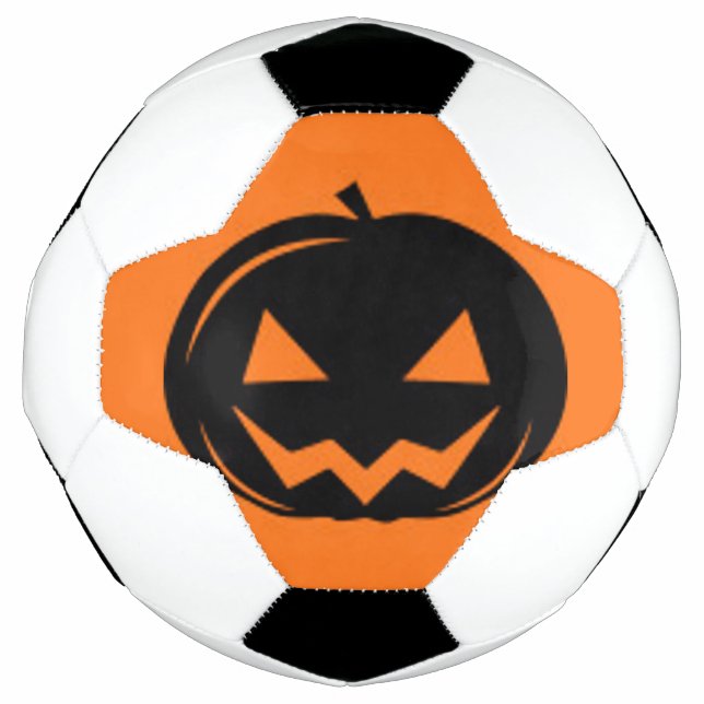 Ballon De Foot Citrouille noir (Devant)