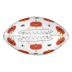 Ballon De Foot Citrouilles d'halloween mignonnes, araignée et mot