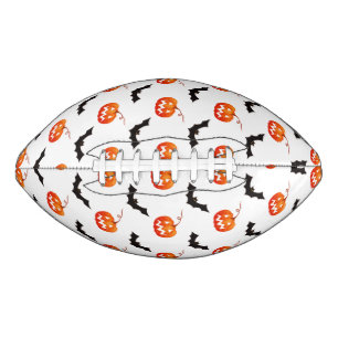 Ballon De Foot Citrouilles et chauves-souris d'Halloween, Trou ou