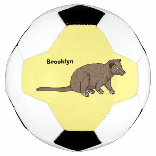 Ballon De Foot Civet de mûte luwak, dessin animé