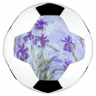 Ballon De Foot Claude Monet - Lilac Irises / Iris Mauves