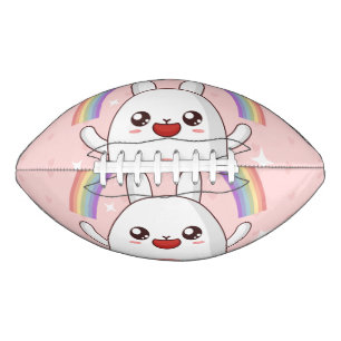 Ballon De Foot Clipart arc-en-ciel de Kawaii