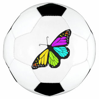 Ballon De Foot Clipart coloré de papillon
