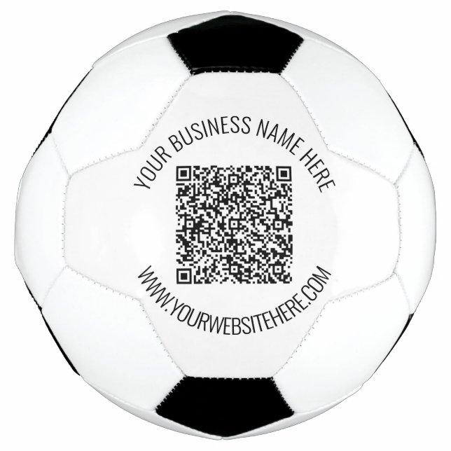 Ballon De Foot Code QR et texte personnalisé professionnel person (Devant)